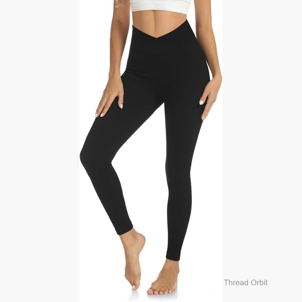 High Waist Tummy Control Yoga Leggings with Cutout Design for Workout Running